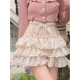 thumbnail image 3 of Michellecmm  Women Summer Shorts Skirt Solid Color Elastic Ruffled Mini Skirt, 3 of 9
