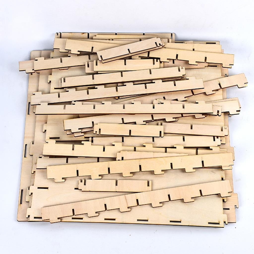 DIY Paint Ink Wooden Rack Model Holder Organizer 4-layer 60-grid