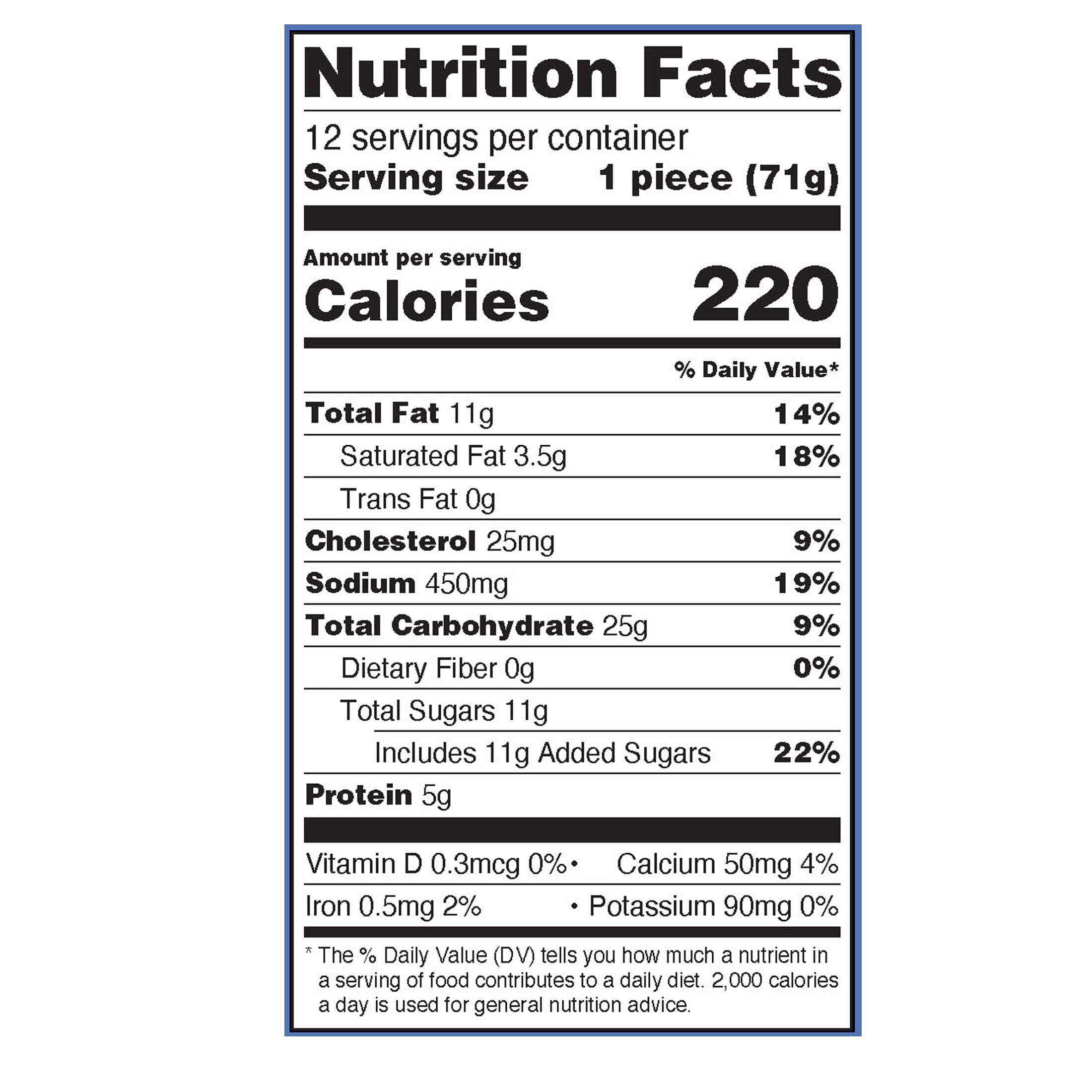 Great Value Blueberry Pancakes and Sausage on a Stick Box, 30 oz, 12 Count (Frozen).