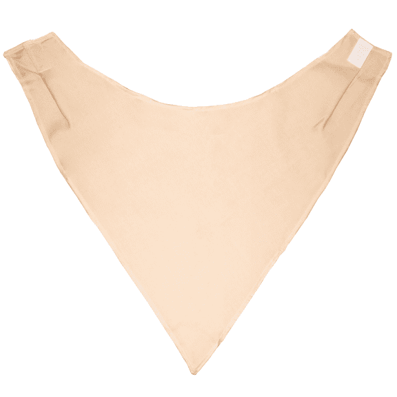Bandana Clothing Protector Bib, Beige