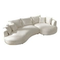 thumbnail image 4 of Kevinplus 5-Seat Curved Sectional Sofa Modern Cloud Couch for Living Room, Right, 4 of 16