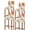 Orange, variant on Burnt Orange Bar Stool Covers Set of 4, Modern Geometric Grey Oil Painting Abstract Stretch Washable Bar Chair Covers with Backs, Removable Pub Counter Height Chair Cover for Kitchen Dining Room Cafe