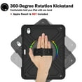 thumbnail image 3 of Dteck Case for iPad Air 11 inch 2025/2024,Heavy Duty Silicone Case 3-Layer Protection Shockproof Kickstand Cover with Pencil Holder/Hand Strap/Shoulder Strap for iPad Air 11-in. M3/M2,Black, 3 of 9