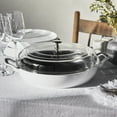 thumbnail image 4 of Staub Cast Iron 3.5-qt Braiser with Glass Lid - White, 4 of 8