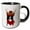 Black/White, variant on 3drose, Country Western Border Collie Cowboy Christmas Dog, 11oz Mug