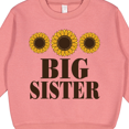 thumbnail image 3 of Inktastic Big Sister Announcement Sunflowers Toddler Sweatshirt, 3 of 4