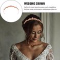 thumbnail image 4 of Couronne de Mariée Style Baroque, Coiffe de Mariée Rétro, Décoration de Diadème pour Fille, 4 of 8