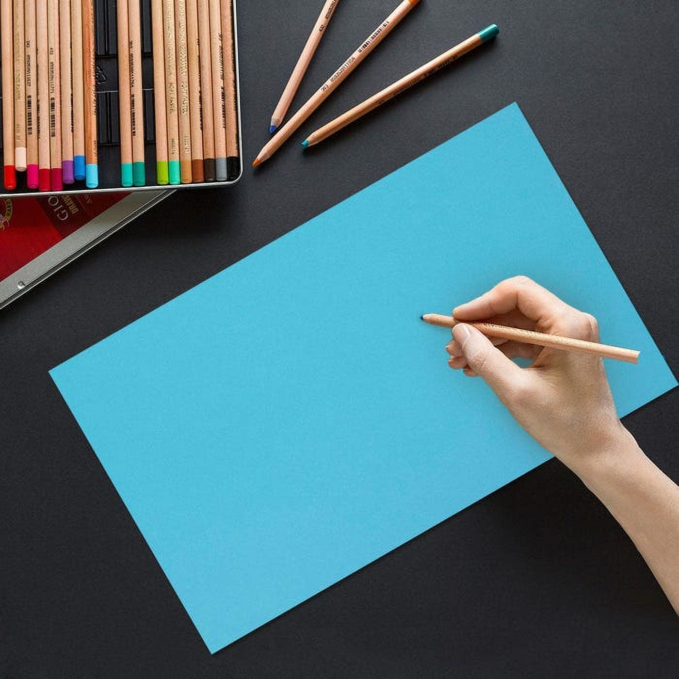 JAM Paper Solid Colors, LEGAL, 8 1/2 x 14, Bright Blue, 24lb, 200 per Pack