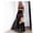 Black, variant on LMLYSoH Ladies Sexy Long Skirt High Waist Mesh Wave Dots Embellished Solid Color Fashion Light Dress