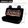 thumbnail image 4 of Uourmeti USA Flag Pattern with Floral & Vintage Scrollwork Design Rear Seat Covers with SUV Van, Soft Non-Slip Back Seat Covers(2pcs), 4 of 7