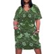 thumbnail image 2 of -vestido verde con bolsillo para mujer traje holgado de ladrón de fresas ropa de verano novedad de, 2 of 7