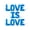Blue, variant on Letter Balloons - LOVE IS LOVE 16" Inch Alphabet Letters Foil Mylar Balloon Pride Day Party Banner (Silver)