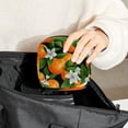 thumbnail image 6 of Tangerine Sanitary Napkin Bag Pad Bag Small Canvas Pouch Sanitary Napkin Receptacle Bags 4.7x6.6x6.6 in - Velvet, Sponge, 6 of 6