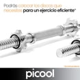 thumbnail image 3 of Par De Barras Cromadas Para Mancuerna Y Pesas Ajustables Gym JM1911 Pitipa Barras, 3 of 8