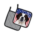 thumbnail image 2 of Carolines Treasures BB2176PTHD Flag and Saint Bernard Pair of Pot Holders , 7.5HX7.5W, multicolor, 2 of 3