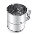 thumbnail image 4 of Wodtesl Capacity Flour Strainer Manual Cake Making Rotating Mixing Ring Capacity Flour Filter Sieve Flour Filter Sieve, 4 of 7