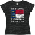 thumbnail image 3 of Inktastic Established November 21, 1789 North Carolina Flag Women's T-Shirt, 3 of 5