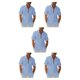 thumbnail image 3 of Sonducket Camisa de poliéster para hombre, informal, de manga corta, transpirable, con botones, cuello levantado, para oficina, camisas de Type2 NO2, 3 of 6