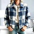 thumbnail image 5 of PiGOGI Womens Long Sleeve Cardigan Coat Button Front Jacket with Turndown Collar and Pockets Casual Soft Outerwear for Daily Wear, 5 of 7