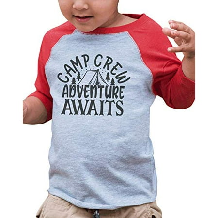 

7 ate 9 Apparel Kid s Adventure Awaits Red Raglan
