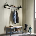 thumbnail image 5 of Design House Mason Industrial Barn Indoor/Outdoor Wall Mount Light with Metal Shade, Satin Black, 5 of 25