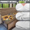 thumbnail image 5 of Pzuqiu Wood Grain Rv Sofa Cover 2Pcs Easy Install Sunflower Couch Covers for Rv Campers Full Coverage Camper Cushion Covers Booth Set Accessories for Inside, 5 of 6