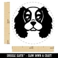 thumbnail image 2 of Cartoon Cavalier King Charles Spaniel Head Self-Inking Rubber Stamp Ink Stamper - Green Ink - Medium 1 Inch, 2 of 7