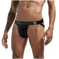 thumbnail image 4 of TIHLMK Men's Underwear Deals Clearance Under $10 Slassic Sports Fitness Rainbow Color Double Thong, 4 of 4