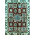 thumbnail image 1 of Ahgly Company Indoor Rectangle Abstract Light Blue Modern Area Rugs, 2' x 3', 1 of 4