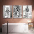 thumbnail image 5 of Póster de lienzo HD con impresión de arte de pared en blanco y negro moderno con espalda de mujer sexy a la moda para baño de lujo, decoración para el hogar, dormitorio y sala de estar, 5 of 5