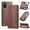 brown, variant on Solennerer Flip Case for Xiaomi Note 10 Pro and Note 10 Pro Max,Premium Vegan Leather,Magnetic Closure Wallet Case Flip Stand with 4 x Card Holder