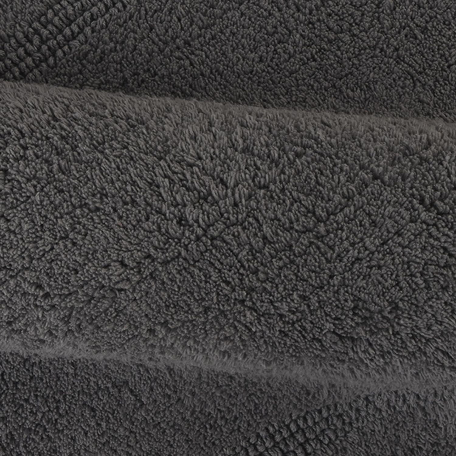 Tapis de bain réversible en coton Better Homes & Gardens, flanelle grise, 43 x 61 cm 100 % coton, 17 po x 24 po