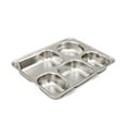 thumbnail image 3 of Aspire Stainless Steel Bento Box Lunch Container with Plastic Lid, 3 Sets-5 Sections, 3 of 4