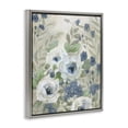 thumbnail image 2 of Stupell Industries Muted Blue & White Blossoms Floral Painting Gray Floater Framed Canvas Art Print Wall Art, 17 x 21, 2 of 8