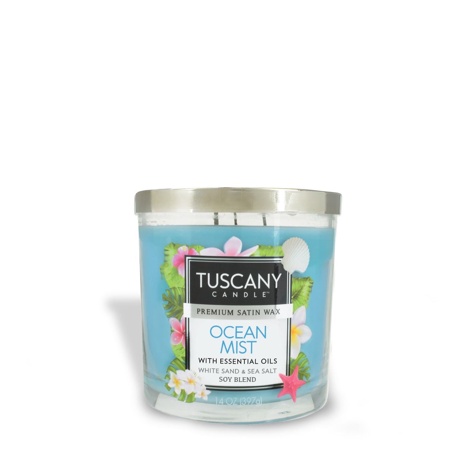 Ocean Mist Long-Lasting Scented Jar Candle (14 oz)