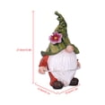 thumbnail image 4 of Toystoory Estatua de dibujos animados ornamento jardín al aire libre luz Solar bola estatua resina muñeca sin rostro arte adorno artesanal para fiesta Iluminación y accesorios Hula hoop Toystoory HA006300-02B, 4 of 6