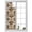 Brown, variant on Tribal Geometric Window Privacy Film, Diamond Shapes Tribal Rustic Brown Wood Grain Frosted Glass Window Clings Static Cling UV Heat Blocking Reusable Door Sticker for Bathroom 17.7 x 39.3 Inch