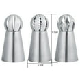 thumbnail image 4 of Fugacal 3Pcs/Set Russian Flower Icing Piping Nozzles Tips Cake Decoration Pastry Cupcake Baking Tools, Cake Piping,Cake Icing, 4 of 8