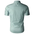 thumbnail image 3 of H2H Mens Basic Fashion Dressy Short Sleeves Shirt MINT US M/Asia L (KMTSTS0133), 3 of 6
