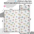 thumbnail image 5 of Unicorn and Cat White Pattern Teens Toddler Nap Mat with Pillow, Sleeping Mat Bag for Preschool Daycare 59"x22", 5 of 6