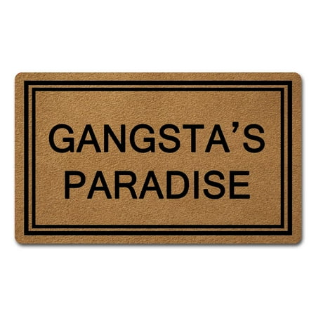 

Gangsta s Paradise Doormat Rubber Outdoor Porch Patio Floor Christmas ration 2024 Holiday Rug Home r Bath Door Mat