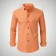 thumbnail image 1 of Blusa y camisa de manga larga con cuello vuelto para hombre, estilo informal, a la moda, con botones y solapa, transpirable, de poliéster, 1 of 5