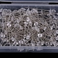 thumbnail image 4 of 1/2 piezas de alfileres de cabeza de diamante transparente, ramillete de boda con diamantes de cristal 2pcs 38x6mm, 4 of 9