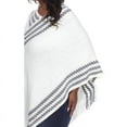 thumbnail image 5 of White Mark PS633-01 Ivory Plus Size Nevaeh Poncho - One Size, 5 of 6