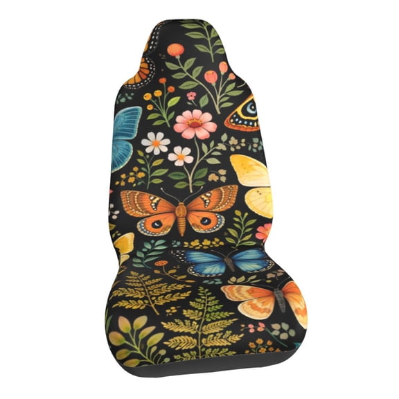 Easter Butterfly Floral Car Seat Covers Stretch Car Seat Protectors Universal Fit