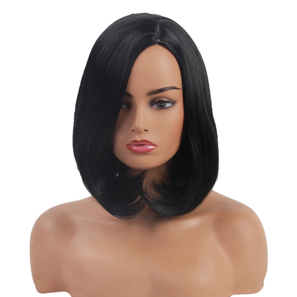 12" Hair Wigs Short Straight Synthetic Fiber Hair Wigs for Women