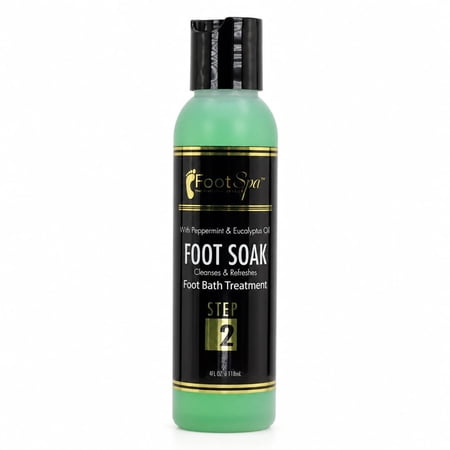 Foot SPA - Foot Soak, Cleanses, Softens, and Refreshes - Made with Eucalyptus and Peppermint Oil -4 Oz
