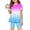 Purple Pink(Gradient), variant on CCRFTGI Summer Outfits for Children Girls Size 7 Two Piece Outfits Cute Clothing Sets Casual Gradient Short Sleeve Ruffle Hem T Shirts Top and Biker Shorts Girl Clothes Purple 7-8 Years