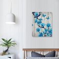 thumbnail image 3 of PRATYUS Canvas Wall Art Picture 16x20in for Living Room Bedroom Blue Magnolia Wall Art 16x20in, 3 of 3