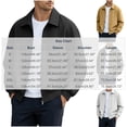 thumbnail image 3 of Jacket for Men Solid Color Long Sleeve Zip Up Regular Fit Casual Turn Collar Lightweight Breathable Daily Outdoor Travel Business Outerwear Coat Tops Black,XXL, 3 of 8